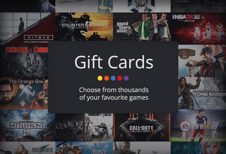 انواع  giftcard ها برای گیمر ها